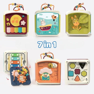 Wonder Cube | Descubre el Mundo del Aprendizaje - Juguete Montessori 7 en 1 para Desarrollo y Diversión